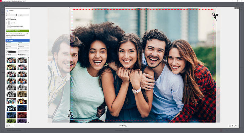 Trimming on photos